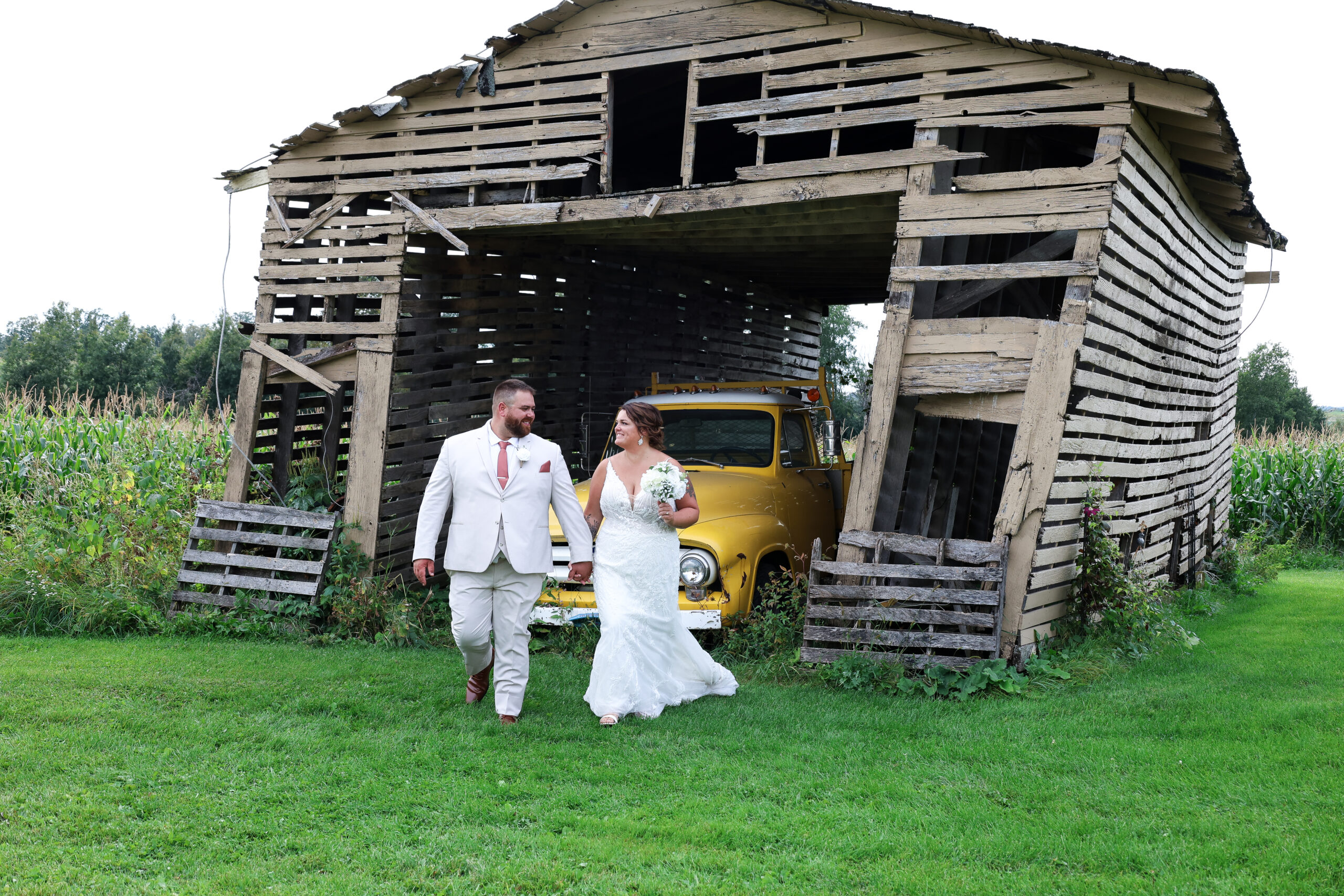 Simple, Rustic Barn Wedding in September