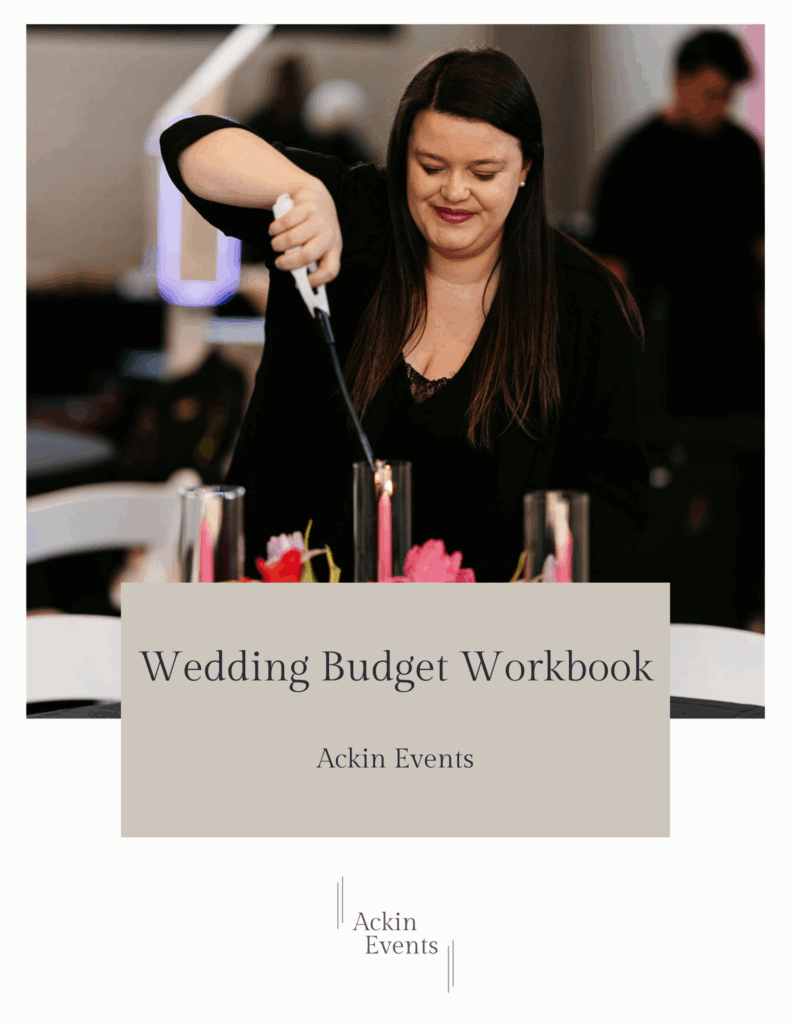 wedding budget workbook